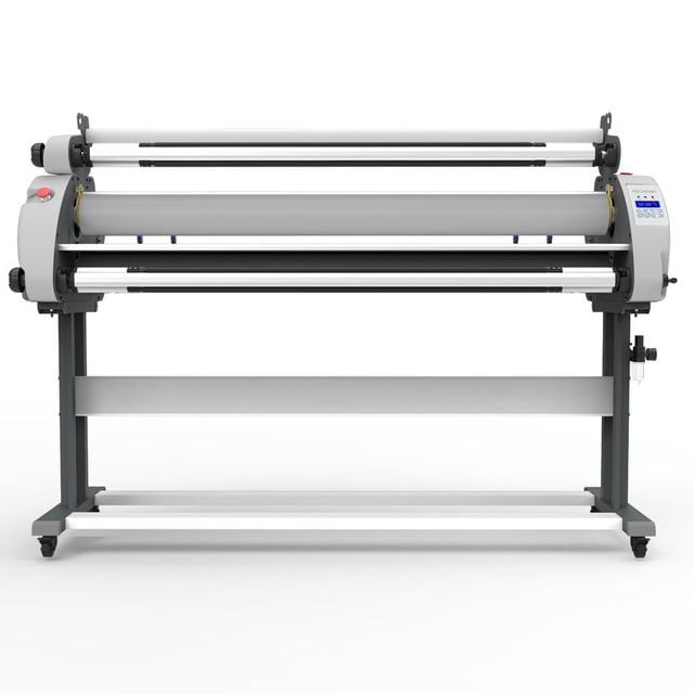 63in Full-auto Pneumatic Low Temperature Cold Laminating Machine Cold Roller Roll Laminator with Semi-auto Remove Film System