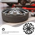 thumbnail image 2 of Estbridge Automotive Wheel Tire Cover Hubcaps Wheel Cover Wheel Rim Cover Hubcap Replacement Car Truck Hub Cap 15 Inch, 2 of 6