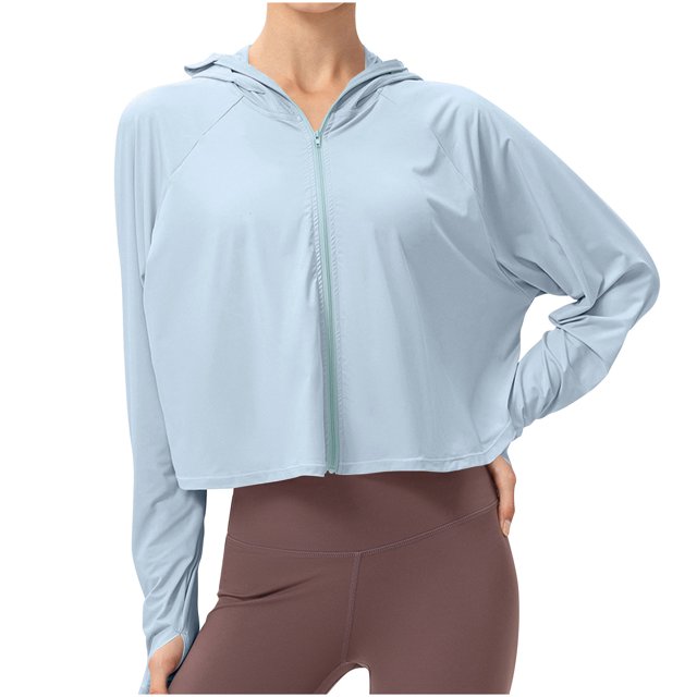 RXIRUCGD T-shirt de Mode pour Femme Blouse à Manches Longues Col Rond Hauts Décontractés Chandail, Bleu Pâle, Taille : 2TG