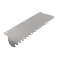 thumbnail image 2 of jinwen Tile Tool Sturdy Plastering Masonry Work Tile Trowel Blade with Square Notch 400x110x0.7mm, 2 of 9