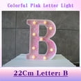 thumbnail image 2 of JilgTeok 1 Packs Colorful Light Up Letters LED Letter Lights for Proposal Statement Birthday Party Wedding Home Bar Decoration Scene Decorative Light Clearance, 2 of 3
