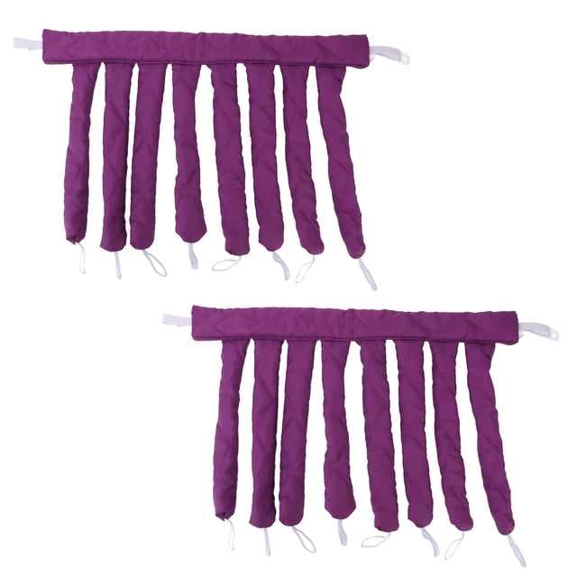 Serre-tête Boucleur Sans Chaleur avec 8 Tiges de Bouclage, Fonctionnement Simple, Outil de Coiffage Adapté à Différents Types de Cheveux