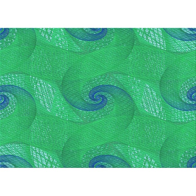Ahgly Tapis Rectangulaire Lavable en Machine Intérieur Vert Printemps, 6 Pieds x 9 Pieds