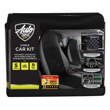 AutoDrive Leatherette 5pc Car Kit Seat Cover