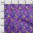 thumbnail image 2 of oneOone Rayon Purple Fabric Abstracts Sewing Material Print Fabric By The Yard 56 Inch Wide, 2 of 5