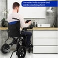 thumbnail image 3 of Fauteuil Roulant Électrique Léger - Alliage d'Aluminium Tout-Terrain 12 Mi Longue Portée Fauteuil Roulant Polyvalent pour Adultes Aînés et Personnes Âgées - Bleu, 3 of 7