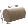 thumbnail image 3 of Hearth & Gear Universal Armrest Covers Protector Slipcovers For Living Room Sofa Recliner Arm Cap Protector Sofa Covers for 3 Seat T Cushion Couch Sofa Arm Covers for Couch Couch Cover Patterned Two, 3 of 5