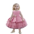 thumbnail image 1 of Robe de Princesse pour Filles Enfants Filles à Volants Princesse Demoiselle d'Honneur Robe de Concours Anniversaire Fête Robe de Mariage, 1 of 9