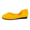 thumbnail image 1 of B91xZ Mocassins Confortables pour Femmes Chaussures Bateau, Jaune 8, 1 of 5
