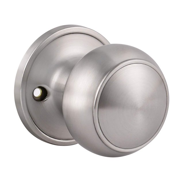 Knobonly 1 Pack Dummy Door Knob Pull/Push Function Single Side Handleset Satin Nickel Finish