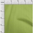 thumbnail image 1 of oneOone Georgette Viscose Green Fabric Geometric Bandhani Sewing Material Print Fabric By The Yard 42 Inches Wide, 1 of 4