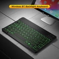 thumbnail image 4 of 10 inch Wireless BT Keyboard Ultra-thin Rechargeable BT Keyboard Three-system Compatible Mixed Light Effect Black, 4 of 8
