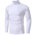 thumbnail image 1 of CEHVOM Chandail de Base à Col Montant Automne/hiver pour Homme, Grande Taille, Couleur Unie, Manches Longues, 1 of 5