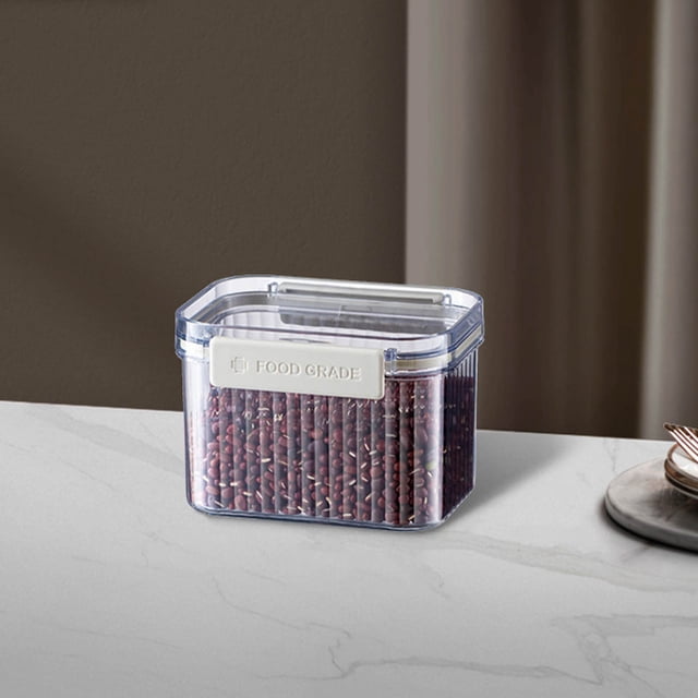 Wzzjkit Cereal Containers Storage, Retro Sealed Jar Grains Kitchen Storage Box Snack Dry Goods Tea Storage Jar, Rice Storage Container