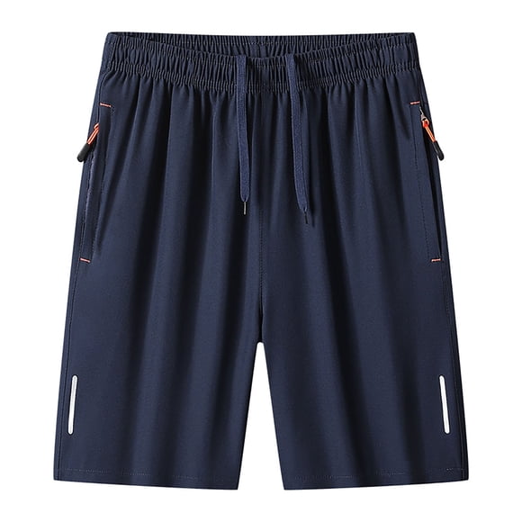 Plebaso Mens Big and Tall Casual Shorts Lightweight Cargo Shorts Outdoor Hiking Beach Shorts with Zipper Pockets