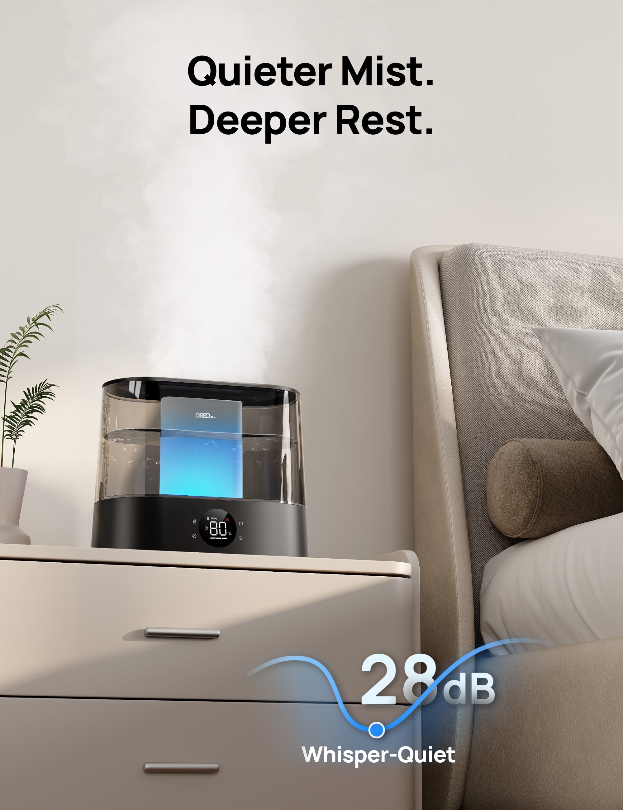DREO 4L Cool Mist Humidifier
