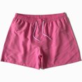 thumbnail image 5 of Plebaso Men's Beach Shorts Lightweight Casual Shorts Solid Color Drawstring Summer Shorts with Pockets, 5 of 5