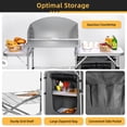 thumbnail image 3 of Costway Table de Camping Pliable BBQ Extérieur Support de Grillade Portable avec Sac Pare-Vent, 3 of 9
