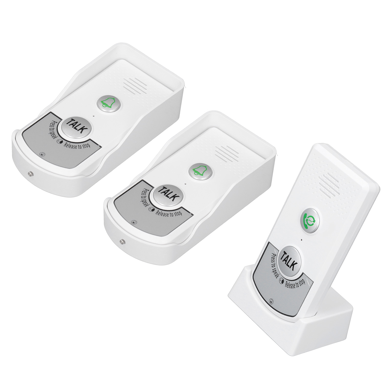 Caméra de Sonnette 2,4 g Rechargeable avec Rangement à Carillon Sans Alerte d'Abonnement, Portée de 1000 Pi Étanche, Réglages Ajustables