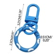 thumbnail image 2 of EGNMCR Tools&Home Improvement Candy-Colored Donut Keychains Spring Hook And Door Knob Combo With Colorful Enamel Coating Candy Colored Donut Buckles, 2 of 5