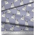thumbnail image 3 of Soimoi Cotton Voile Fabric Pug Dog Print Sewing Fabric Yard 56 Inch Wide, 3 of 3