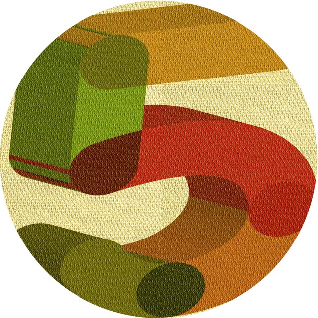 Ahgly Tapis Rond Lavable en Machine Intérieur Transitionnel Acajou Brun, 4 Pieds Rond