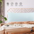 thumbnail image 4 of REGALWOVEN 2 Pcs Body Pillowcases Microfiber Envelope Long Pillowcover, Queen Light Gray, 4 of 8