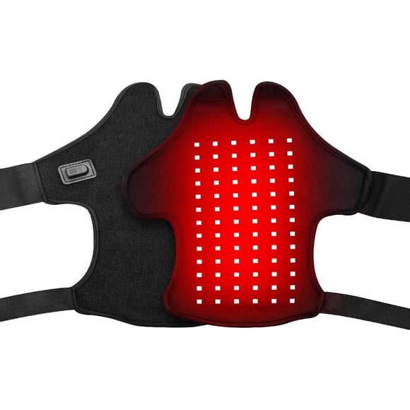 Multi-Functional Red Light Therapy Belt for Neck, Knee, Feet, Hands, etc. 660nm & 850nm Near-Infrared Light Therapy Wrap Devices with Heat for Body, Massager Mat for Pain Relief at Home