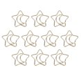 thumbnail image 1 of 10 Star And Moon Paperclips Gold Paperclips Special Shaped Electroplating  Pin For Office Document File Organization School Stationery, 1 of 8