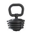 thumbnail image 3 of HolaHatha 3-in-1 Multifunctional Home Gym Workout Dumbbell Set, Black, 3 of 9