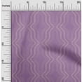 thumbnail image 2 of oneOone Cotton Flex Purple Fabric Geometric Allover Modern Traditional Sewing Craft Projects Fabric Prints By Yard 40 Inch Wide, 2 of 4