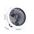 thumbnail image 2 of Ceiling Fan with Lights Ceiling Fan with Lights Enclosed Low Fan Light Ceiling Light with Fan Usb Rechargeable Fan Ceiling Fans Indoor with Light, 2 of 8