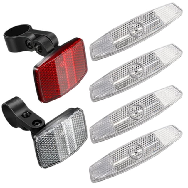 4 Pieces Bike Reflectors Bike Wheel Reflectors Bicycle Spoke Reflector Bicycle Safety Warning Reflector Road Bike Tire Reflectors Bike Accessories for Mountain Bike Decoration Night Riding