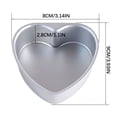 thumbnail image 2 of HOARBOEG Heart Shaped Live Bottom Cake Mould Shaped Chiffon Baking Mould, 2 of 2