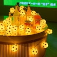thumbnail image 2 of Ohufall Soccer Ball LED String Lights Soccer Decor For Room Bar Holiday And Soccer Ball Theme Party, 2 of 9