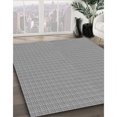 thumbnail image 3 of Ahgly Tapis d'Intérieur Lavable en Machine Carré Transitionnel Gris Platine, 8 Pieds Carré, 3 of 7