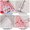 thumbnail image 3 of MesaSe Mini Binder with Cash Envelope - Cute pattern binder wallet  Cash Organizer  Mini 6 ring binder style style4;, 3 of 5