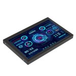 Mini ITX PC Case Moniror, Horizontal Vertical Switching Regulable Brightness PC CPU Data Monitor 5in IPS USB TYPE C Energy Saving for Office