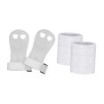thumbnail image 2 of S SERENABLE Kids Gymnastic Hand Grips Gloves Wrist Support Gymnastic Bar Palm Protection White S, 2 of 9