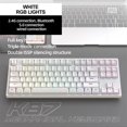 thumbnail image 2 of Clavier K87 Gaming Connexion 3 Modes Clavier Rétroéclairé RGB pour PC Portable Yacht Bleu K87rgb Axe Rouge, 2 of 5
