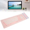 thumbnail image 3 of Foldable Silicone Keyboard, 107 Keys USB  Rollup Keyboard, Waterproof, Dust Proof and Crumb Proof Soft Touch Keyboard, Silent and Portable for PC, Notebook, Laptop, 3 of 7