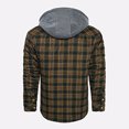 thumbnail image 5 of LOVZFMLL Jackets for Men's Winter Checkered With Button Pockets And Long Sleeved Hooded Casual Jacket, 5 of 5