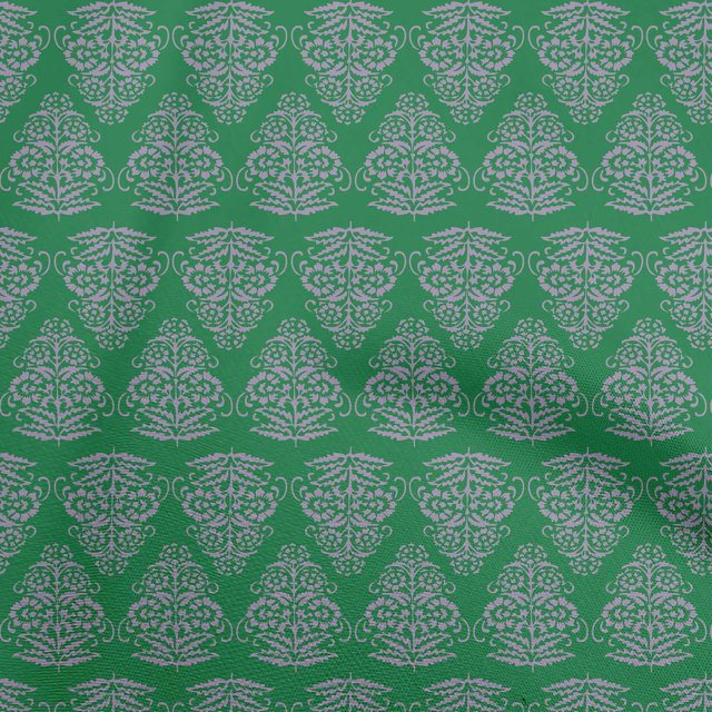 oneOone Rayon Green Fabric Block Sewing Material Print Fabric By The Yard 56 Inch Wide-P2