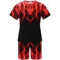 thumbnail image 5 of Hommes Imprimé Manches Courtes Décontracté Plage Manches Courtes Col Rond Blouses & Ensembles, 5 of 5