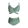 thumbnail image 3 of Gupgi Female  Spaghetti Strap Bikini Tops+ Leopard Print Bikini Panties, 3 of 4