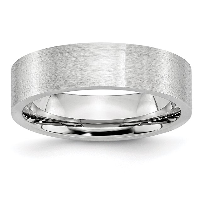 Cobalt Flat Satin 6mm Band Size 7.5