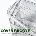 thumbnail image 2 of Organisation de Cuisine et Rangementréfrigérateur Panier de Rangement en Plastique Organisation de Pièce et Rangement Panier Empilable pour Aliments Boîte de Tri pour Réfrigérateur avec Poignée Découpable Convient aux Cuisines Réfrigérantes, 2 of 6