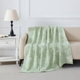 thumbnail image 1 of Mainstays Cozy Throw Green Floral, 1 of 8