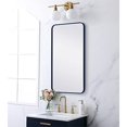 thumbnail image 3 of Living District MR802036BL 20 x 36 in. Soft Corner Metal Rectangular Mirror, Blue, 3 of 6