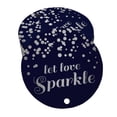 thumbnail image 1 of Inkdotpot Silver Foil Paper Hang Tags Let Love Sparkle Wedding Favor Tags 50 Pieces, 1 of 6